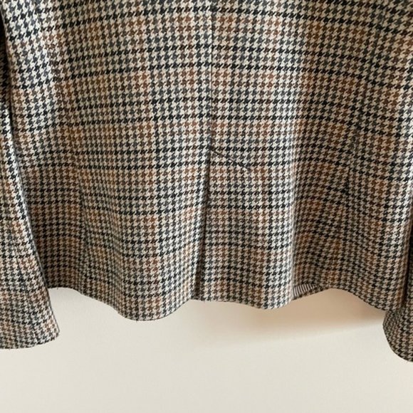 Zara Double Breasted Houndstooth Blazer Size Small - Dark Academia Aesthetic - Picture 3 of 12